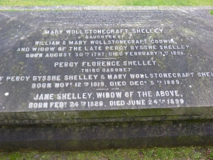 Mary Shelley's grave